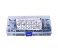 150Pcs 15Value Polyester Condensateurs Assortiment Kit 100V 0.33nF-470nF Film Condensateurs Ensemble avec Boîte en Plastique