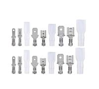 150PCS 2.8mm 4.8mm 6.3mm Insulated Spade Wire Connectors Female & Male Crimp Terminal Set Electrical Cable Crimp Terminal(4.8mm)