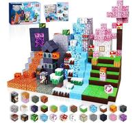 150Pcs Blocs De Construction Magnétique -NABAN -Jouet Adapté aux Enfants, Garçons et Filles, 3+ Ans, Cubes Magnétiques Empilables