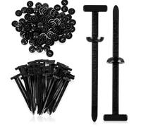 150PCS Boucles D'attache de Câble Universelles en Nylon pour Voiture, Serre Cable Universel pour Fixation Automobile, Attaches de Câble Robustes pour Pare Chocs, Garnitures et Réparations Voiture