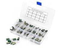 150Pcs/Box Capacitor Kit 15Values 10-50V Aluminum Electrolytic Capacitors Assorted Kit Repair DIY High Frequency Low AUOQKQUT
