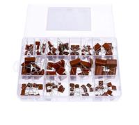150pcs CBB Polypropylene Film capacitor 10nf-68nf 400v 630v CBB Capacitors Assortment Kit 10nF 22nF 47nF 100nF 220nF 470nF 560nF AUOQKQUT