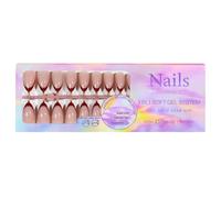 150PCS French Nail Tips Apprêt et couche de base pré-appliquées sur les faux ongles à pression résistants aux casseurs pour le bricolage d art des Pas nécessaire Extensions type salon débutants