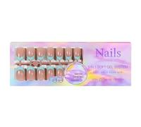 150PCS French Nail Tips Press on Nails Fake pour Art DIY Pre-applied Tip Primer Base Coat Soft System 3-in-1 No Needed Super Fit