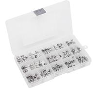 150Pcs Glass Tube Fuse Assorted Kit Tool Supplies 0.1A-20A 250V 5x20mm with Storage Box