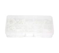 150pcs Kit d'assortiment de vis en nylon HEX Rendure de lave-linge Set Isolation non résistant à l'équipement électronique M2 M25 M3 M4 M5 BLANC