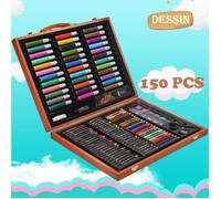 150pcs Mallette à Dessin/Peinture Mallette de l’artiste