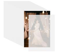 150pcs Papier Vélin Translucide pour Couverture Photo de Mariage, 12,7x17,8cm Papier Trace Imprimable pour Impression Bricolage Photos de Mariage Fournitures d'Anniversaire Croquis