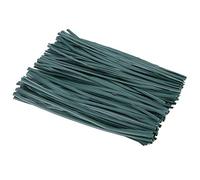 150pcs Twist Crus de Jardin, 15 cm Fils de Support des Plantes, câbles d'entraînement en métal Enduit en Plastique pour Les Plantes d'escalade, légumes, vignes Fleurs Fixation