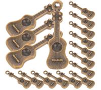 150Pièces Mini Pendentifs Guitare Métal Marron Pour Artisanat DIY