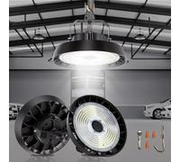 150W 170LM/W Projecteur LED Exterieur, LED Lampe-Spot Eclairage 5000K Blanc Froid, 90° Angle UFO Highbay Light, IP65 Lampe Industrielle pour Hangar,Usine,Entrepôt,Chantier,Garage,Gymnase