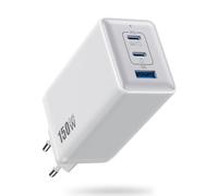 150W Chargeur USB C, 3 Ports PD+PPS 100W Chargeur Rapide avec GaN IV Tech Compact Prise USB C Multiple Adaptateur Laptop Compatible avec MacBook Pro/Air, i-Pad, iPhone16/15, Galaxy S24 Ultra, Dell XPS