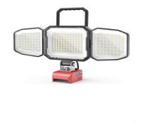 150W Lampe Led Rechargeable Compatible avec Einhell 18V(Sans Batterie) | Lampe de Travail LED 15000 LM | 6500K Blanc Jour | Type-C/USB | Rotation 360° | 2 Modes | pour Plein Air Chantiers & Ateliers