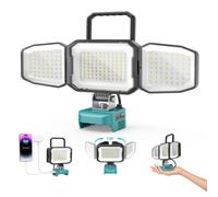 150W Lampe Led Rechargeable Compatible avec Makita 18V(Sans Batterie)