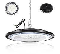 150W LED UFO High Bay Lumière, 15000LM 6000-6500K Projecteur LED UFO Lumière d'entrepôt, IP65 Étanche UFO LED Spot Intérieur Blanc Froid pour Garage, Gymnase, Ateliers, Usine, Halls