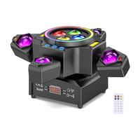 150W Lyre LED avec Télécommande,Jeux de Lumière RGBW Lumière de Scène pour Disco Bar Mariage Concert Club Noël