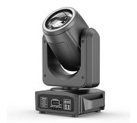 150W Lyre LED Projecteur DJ à Tête Mobile 18 Prismes Rotatifs éclairage de Scène 8 Gobos avec Modes DMX512 Maître-Esclave et Activation Sonore pour Fête de Mariage, Activités de L'auditorium