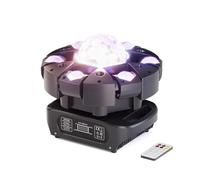 150W Lyre LED RGBW Beam Lumière de scène avec Télécommande, éclairage de soirée DJ 25 Canaux Jeux de Lumiere pour Bar, Club, Discothèque, Fête,Disco