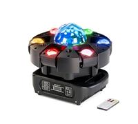 150W Lyre LED RGBW Beam Lumière de scène avec Télécommande, éclairage de soirée DJ 25 Canaux Jeux de Lumiere pour Bar, Club, Discothèque, Fête,Disco