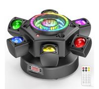 150W Lyre LED Tête Mobile Lumière de Scène avec Télécommande, DMX512 Effets Lumineux RGBW,LED Moving Head 6Bras, Convient Aux Réceptions de Mariage Fêtes Théâtres et Performances de DJ