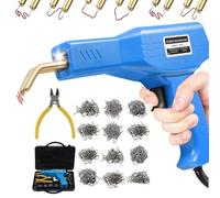 150W Soudage plastique Machine, Réparation de Pistolet de Soudeur avec 800PCS agrafeuse Chaud,Kit de Réparation Pare-chocs de Voiture,Soudure en plastique Outil de Réparation de Fissure de Carrosserie