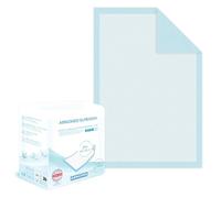 150x ARNOMED alèses d'incontinence à usage unique, alèses absorbantes 60x40cm, alèses pour bébé à usage unique, alèses de lit en cellulose 5 couches en cas d'incontinence, alèses à usage unique