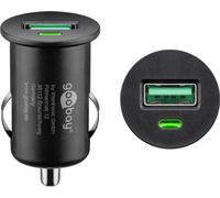 150x Goobay 45162 Chargeur rapide USB pour voiture (18 W), noir - Adaptateur de charge pour voiture avec Quick Charge 3.0 (18 W), noir