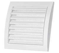 150x150mm Blanche Grille de Ventilation en Plastique - Grill D'aération avec Moustiquaire