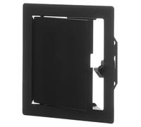 150x150mm Panneau d’accès en Tôle D'acier Anthracite - Trappe D'inspection Avec Bouton Poussoir - Porte de Maintenance en Métal