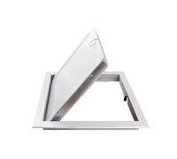 150x150mm Porte D'Inspection En Alliage D'aluminium- Clapet De Révision - Porte De Accès Avec Anneau De Traction - Trappe D'Inspection - Acier Galvanisé Blanc(25x30cm/10x12in)