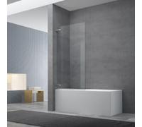 150x80 cm TGD NEW Pare-baignoire pivotant en verre, orientation gauche et droite, chrome (SATTGVZO150CRT)