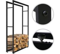 150x80CM Support de bois de chauffage Étagère de bois de chauffage Panier à bois Étagère de bois