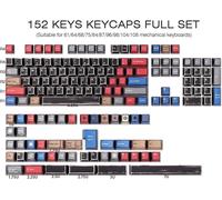 151 x Black Pbt for Cherry Magnetic Switches ISO/ANSI Mechanical Keycaps