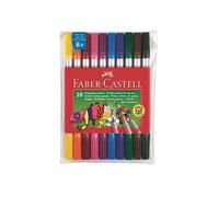 [151110-5] Faber-Castell Lot de 5 Etuis de 10 Stylos feutres double pointes