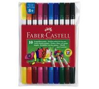 [151110-5] Faber-Castell Lot de 5 Etuis de 10 Stylos feutres double pointes