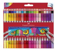Feutres de coloriage - Double pointe - 40 couleurs - Enfant - Faber-Castell