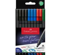 151691 - Grip Finepen Office Set,10 Fineliners,Largeur De Ligne 0.4 Mm,Noir,Bleu,Rouge,Vert