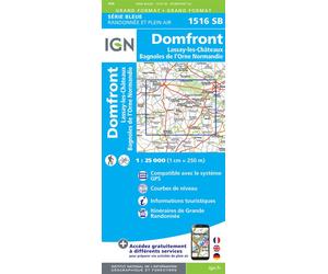 1516sb domfront lassay-les-chateaux bagnoles-de-l'orne - Collectif - Ign Institut Geographique National - cartonné - Atlas / carte