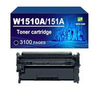 151A W1510A 151X W1510X Cartouche De Toner Compatible avec Les Imprimantes pour HP 4103fdw, 4103fdn, 4003dw, 4003dn, Haut Rendement,151A-3100 Pages