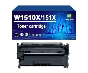 151A W1510A 151X W1510X Cartouche De Toner Compatible avec Les Imprimantes pour HP 4103fdw, 4103fdn, 4003dw, 4003dn, Haut Rendement,151X-9800 Pages