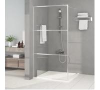 vidaXL Paroi de douche écran cloison 100x195 cm Argenté Verre ESG transparent anti-éclaboussures