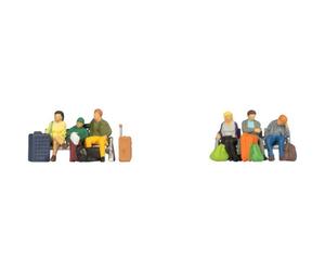 15213 Noch HO Personnages Voyageurs Assis Avec Bagages Échelle 1:87