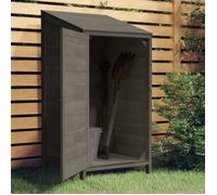 152180 vidaXL Remise de jardin Anthracite 55x52x112 cm Bois de sapin solide
