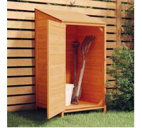 152181 vidaXL Remise de jardin Marron 55x52x112 cm Bois de sapin solide