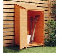 152181 vidaXL Remise de jardin Marron 55x52x112 cm Bois de sapin solide Marron G