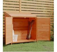 152185 vidaXL Remise de jardin Marron 102x52x112 cm Bois de sapin solide