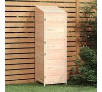 152186 vidaXL Remise de jardin 55x52x174,5 cm Bois de sapin solide Marron G