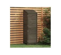vidaXL Remise de jardin 152188 Anthracite 55x52x174,5 cm Bois de sapin solide
