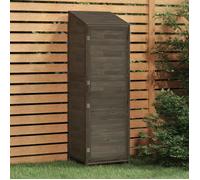 152188 vidaXL Remise de jardin Anthracite 55x52x174,5 cm Bois de sapin solide