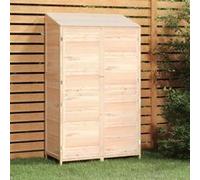 152190 vidaXL Remise de jardin 102x52x174,5 cm Bois de sapin solide Marron G